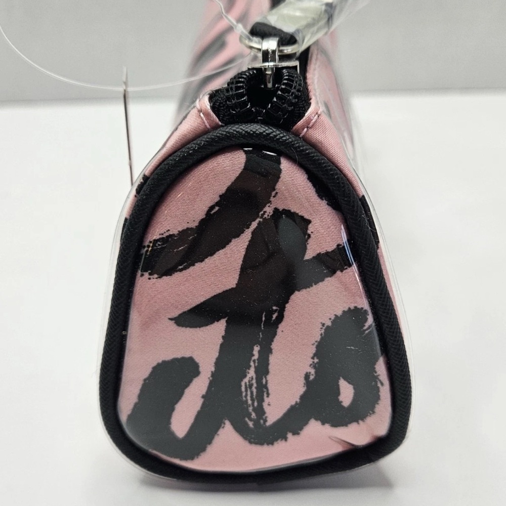 Victoria's Secret Pink and Black Graphic Makeup Pouch - Picture 5 of 8